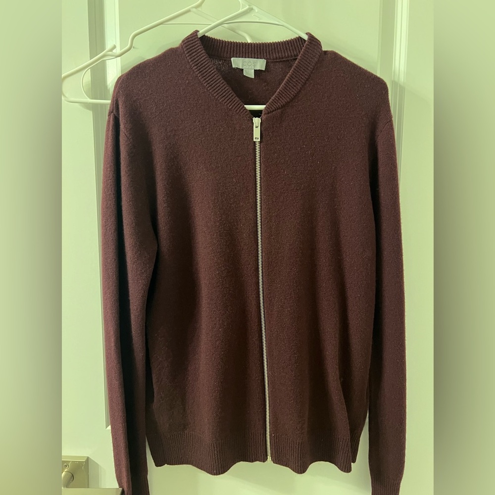Men COS burgundy jacket